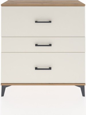 Arges Şifonyer 3 Çekmeceli 88X30X96 Çam-Aytaşı