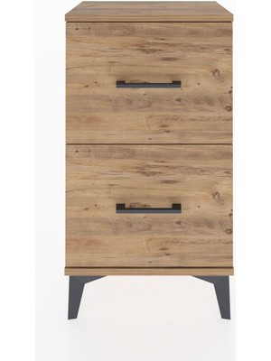 Arges Komodin 2 Çekmeceli 44X30X80 Çam-Çam