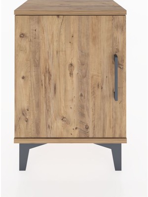 Arges Komodin 2 Raflı Tek Kapaklı 44X30X64 Çam-Çam