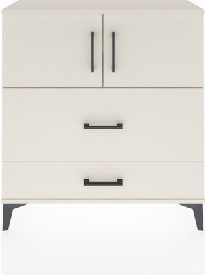 Arges Şifonyer 2 Raflı 2 Çekmeceli 2 Kapaklı 88X30X96 Aytaşı-Aytaşı