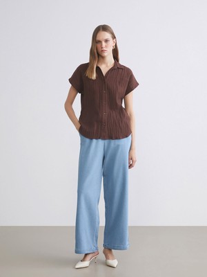 Lc Waikiki Yeni Sezon Beli Lastikli Wideleg Kadın Jean Pantolon