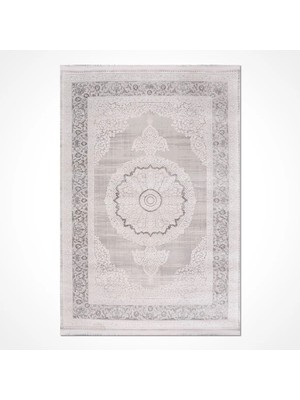 Aren Halı Vergheto Klasik Göbekli Krem Akrilik ve Polyester Makine Halısı