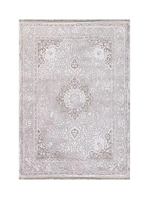 Aren Halı Mazzola Klasik Göbekli Krem Triko Akrilik Pamuk Tabanlı Makine Halısı