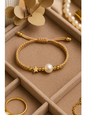 Incili Makrome Bileklik