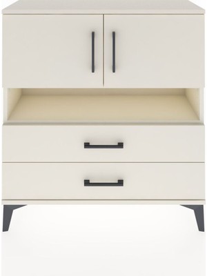 Arges Şifonyer 3 Raflı 2 Çekmeceli 2 Kapaklı 88X30X96 Aytaşı-Aytaşı