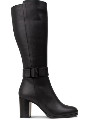 Deery Kadın Hakiki Deri Siyah Çizme - A2137ZSYHC02