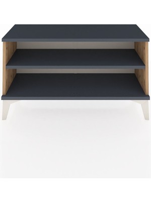 Arges Şifonyer Tek Raflı 88X30X48 Çam-Antrasit