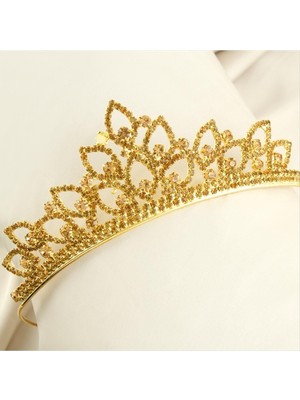Lüks Taşlı Gelin Taçı
