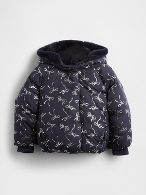 Gap Kız Bebek Lacivert Cozy Puffer Şişme Mont