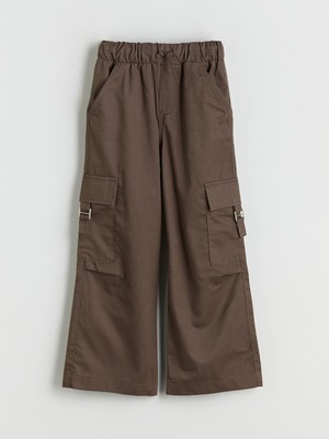 Lc Waikiki Yeni Sezon Beli Lastikli Kız Çocuk Kargo Pantolon