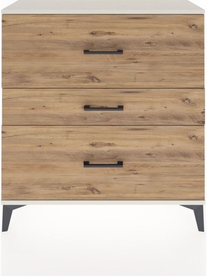 Arges Şifonyer 3 Çekmeceli 88X30X96 Aytaşı-Çam