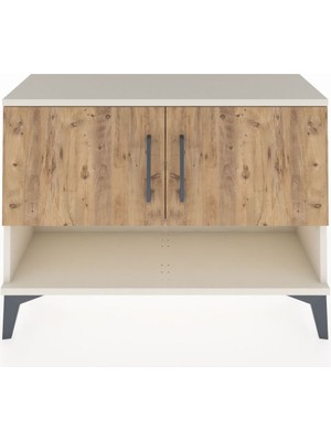 Arges Şifonyer 2 Raflı 2 Kapaklı 88X30X64 Aytaşı-Çam