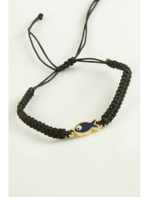 Balık Makrome Ip Bileklik