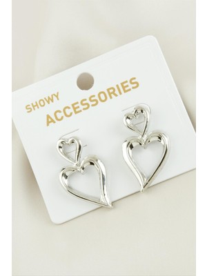 Kalp Yeni Sezon Metal Küpe