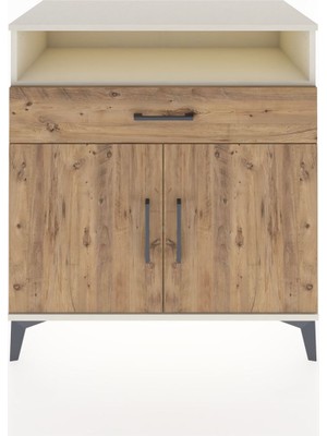 Hyperion Şifonyer Tek Raflı Tek Çekmeceli 2 Kapaklı 88X44X96 Aytaşı-Çam
