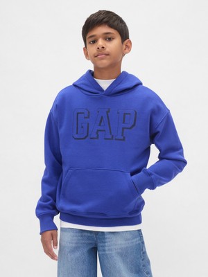 Gap Erkek Çocuk Mavi Relaxed Gap Logo Sweatshirt