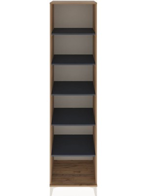Hyperion Dolap 5 Raflı 60X44X243 Çam-Antrasit