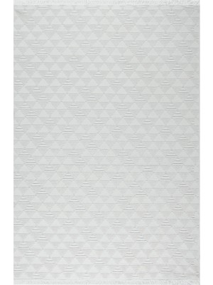 Aren Halı Jodar Modern Beyaz Yıkanabilir Polyester,pamuk Makine Halısı