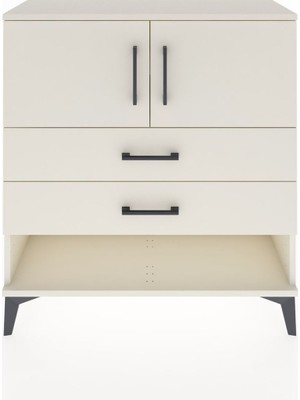 Arges Şifonyer 2 Raflı 2 Çekmeceli 2 Kapaklı 88X30X96 Aytaşı-Aytaşı