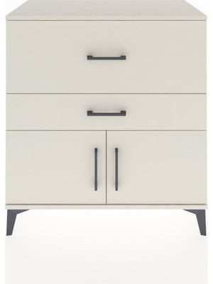 Hyperion Şifonyer 2 Çekmeceli 2 Kapaklı 88X44X96 Aytaşı-Aytaşı