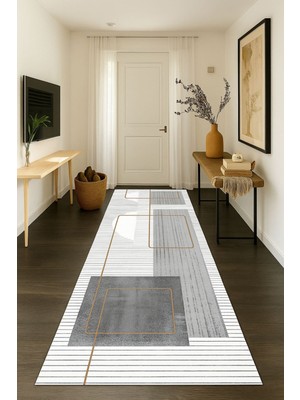 Dijital Baskılı Yıkanabilir, Kaymaz Tabanlı Dekoratif Halı, Şık ve Dayanıklı Seçim