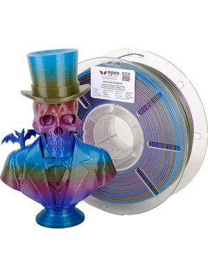 APEX3D Tech Rainbow Pla+ Filament - Cosmic Nebula, 1kg, 1.75MM