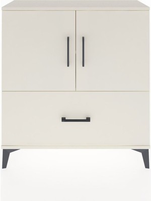 Arges Şifonyer 2 Raflı Tek Çekmeceli 2 Kapaklı 88X30X96 Aytaşı-Aytaşı