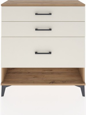 Arges Şifonyer 3 Çekmeceli 88X30X96 Çam-Aytaşı