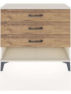 Arges Şifonyer 3 Çekmeceli 88X30X80 Aytaşı-Çam