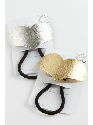 Kalp Metal Lastikli Toka 1 Adet