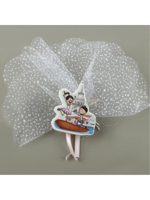 Kız Kulesi Figürlü Dolap Süsü