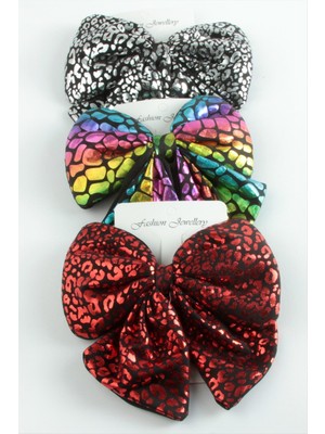 Leopar Desenli Fiyong Otomatik Toka 13 cm