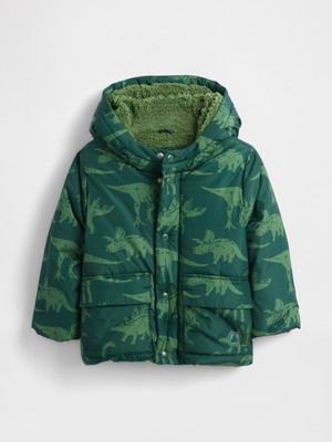 Gap Erkek Bebek Yeşil Cozy Puffer Şişme Mont