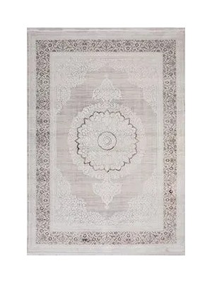 Pulica Klasik Göbekli Bej Akrilik ve Polyester Makine Halısı