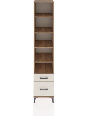 Hyperion Dolap 5 Raflı 2 Çekmeceli 44X44X221 Çam-Aytaşı