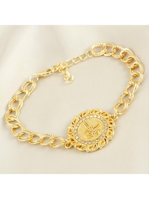 Osmanlı Tuğralı Taşlı Bileklik