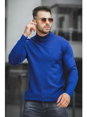 Seka 815 Pamuk Slim Fit Erkek Yarım Balıkçı Kazak