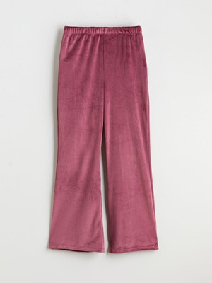 Beli Lastikli Kadife Kız Çocuk Tayt  (W5)