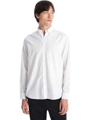 Lc Waikiki Yeni Sezon Slim Fit Uzun Kollu Armürlü Erkek Gömlek