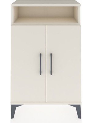 Arges Komodin 3 Raflı 2 Kapaklı 60X30X96 Aytaşı-Aytaşı