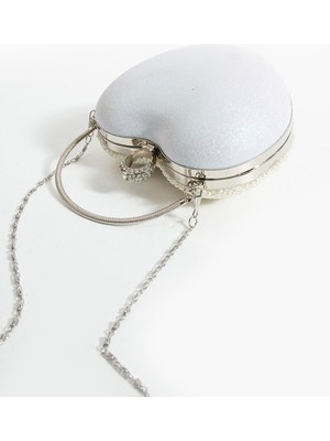 Lüks Özel Gün Düğün Davetiye Nişan Abiye Çanta Taşlı Parlak