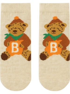 Bear Altı Kaymaz Silikonlu Havlu Çocuk Çorap