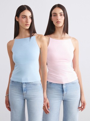 Lc Waikiki Yeni Sezon Halter Yaka Askılı Kadın Atlet 2'li