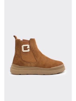 Düz Taban Hakiki Deri Kadın Bot