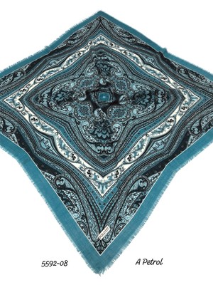 5592 Poloist Flamlı Pamuk Eşarp