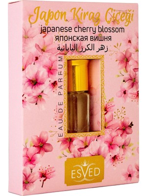 Japon Kiraz Çiçeği Esans Alkolsüz Esans Esansiyel Yağ Roll On Esans Natural 3ml