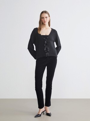 Lc Waikiki Yeni Sezon Dar Fit Kadife Kadın Pantolon