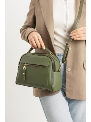 Lüks Klasik Çok Bölmeli El ve Omuz Çantası