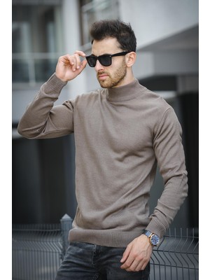 Seka 815 Pamuk Slim Fit Erkek Yarım Balıkçı Kazak