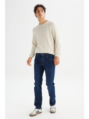 Extreme Motion Slim Fit Dar Kesim Pamuklu Esnek Mavi Denim Jean Pantolon